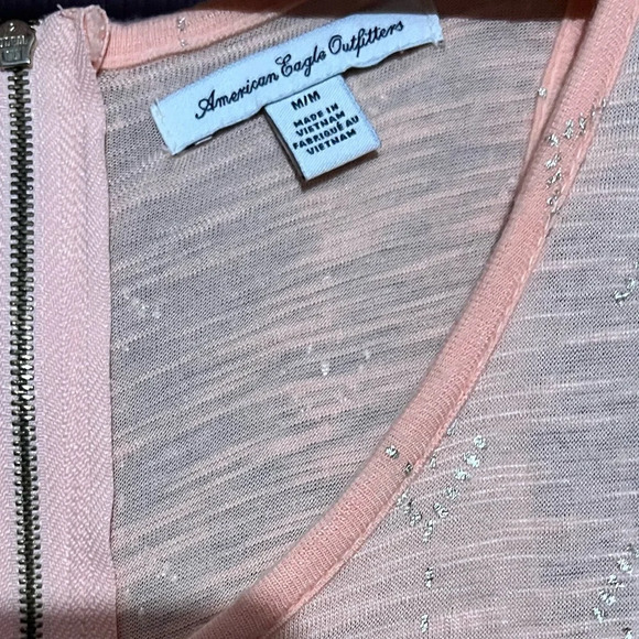 American Eagle light pink sheer top. Size medium (M) - Picture 3 of 5